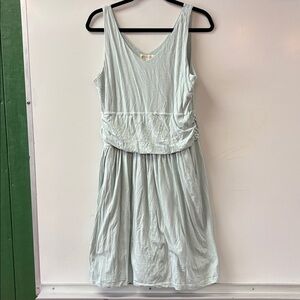 Synergy organic cotton-Light Green Sleeveless Dress. Pockets!